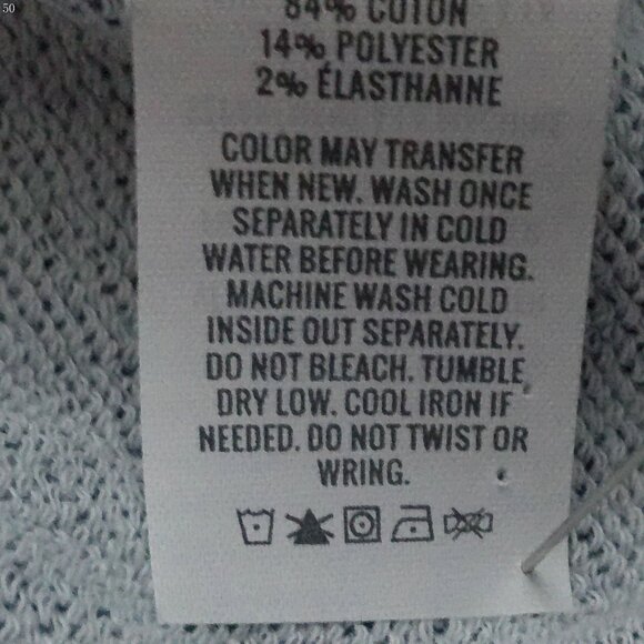 AERIE NWT Pull-On w/ Draw String Blue Wide Leg Soft Jeans XXL - Picture 7 of 11